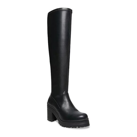 Madden Girl Womens Coretta Stretch Knee-High Boots - Picture 1 of 5